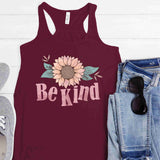 SB46 Be Kind Floral | Ready to Press Heat Transfer  10" x 8"
