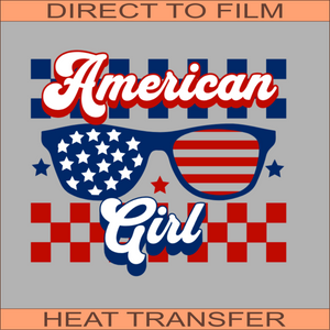American Girl  | Ready to Press Heat Transfer 9.5" X 8.2"