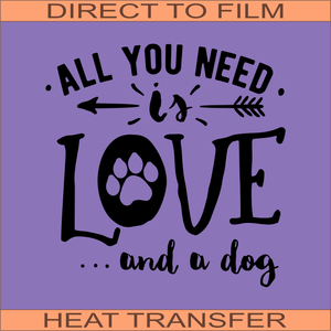 SB601 And A Dog | Ready to Press Heat Transfer 9.5" x 9.6"