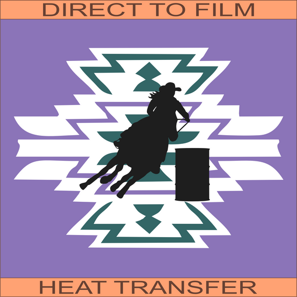 Aztec Barrel Racer | Ready to Press Heat Transfer 10