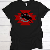 Aztec Bronc Rider | Ready to Press Heat Transfer 10" x 6.8"