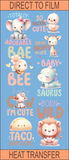 SB38 Baby Gang Sheet 1 | Ready to Press Heat Transfer 10.6" x 24" | 10 5" Images