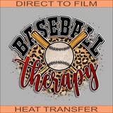 Baseball Therapy | Ready to Press Heat Transfer 10" X 9.3"