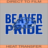 Beaver Pride | Ready to Press Heat Transfer 11" x 6.2"