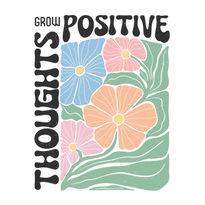 UVD 83 - Premium UV Decal - Single Decal 5" - Grow Positive Thoughts