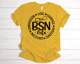 BSN Life Circle Words | Ready to Press Heat Transfer 9 x 9.1