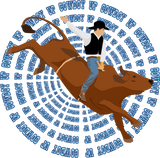 UVD 158 - Premium UV Decal - Single Decal 5" x 4.9" - Cowboy Up