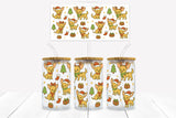 UVD 176 Christmas Chihuahua -  16 oz Glass Cup Wrap