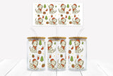 UVD 179 Christmas Dalmatian - 16 oz Glass Cup Wrap