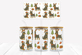 UVD 180 Christmas Doberman - 16 oz Glass Cup Wrap