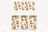 UVD 183 Christmas Shiba Inu - 16 oz Glass Cup Wrap