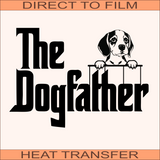 The Dogfather Beagle | Ready to Press Heat Transfer 10.5" x 7.5"