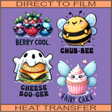 Funny Puns 3 | Ready to Press Heat Transfer 10.25" x 11.2" | 4 5" Images