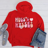 Hugs and Kisses Retro | Ready to Press Heat Transfer 10.5" x 7"