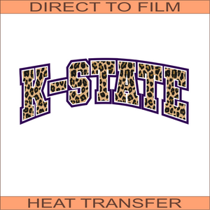 K-State Leopard | Ready to Press Heat Transfer 11" x 4.3"