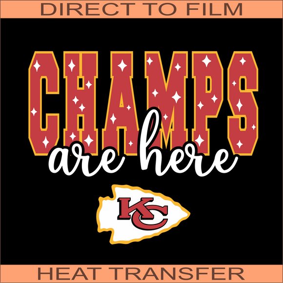 KCC68 Champs Are Here | Ready to Press Heat Transfer 12