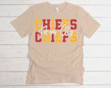 KCC71 Chiefs Colors | Ready to Press Heat Transfer 12" x 6.7"