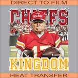 KCC96 Chiefs Kingdom Trump | Ready to Press Heat Transfer 12" x 12.9"