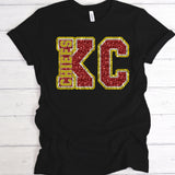 KC Chiefs disco | Ready to Press Heat Transfer 12" x 8.9"