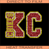 KC Chiefs disco | Ready to Press Heat Transfer 12" x 8.9"