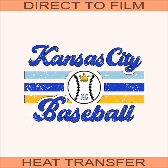 SB641 Kansas City Baseball | Ready to Press Heat Transfer 10