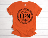 LPN Life Circle Words | Ready to Press Heat Transfer 9 x 9.1