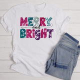 Merry and Bright | Ready to Press Heat Transfer 12" x 8.2"