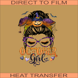 October Girl | Ready to Press Heat Transfer 8" x 11"