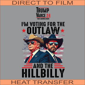 Outlaw A | Ready to Press Heat Transfer LC 3.7" x 3.3" Back 10.8" x 13.8"