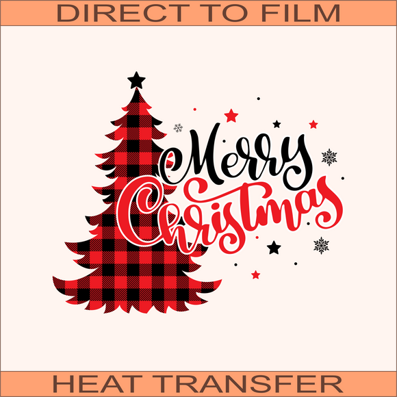 Plaid Merry Christmas | Ready to Press Heat Transfer 10