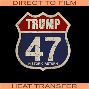 Route Trump | Ready to Press Heat Transfer 9" x 9.5"