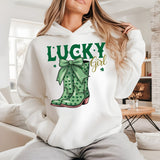 SB652 Lucky Girl | Ready to Press Heat Transfer 9.4" x 10"