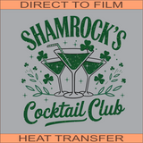 SB654 Shamrock's Cocktail Club | Ready to Press Heat Transfer 10" x 10.6"