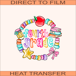 SB670 Fourth Grade | Ready to Press Heat Transfer 10" x 9.8"