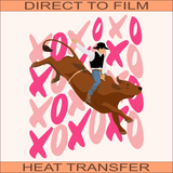 SB676 XO Bullrider  | Ready to Press Heat Transfer 10" x 12.6"