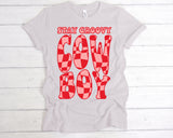 SB677 Stay Groovy Cowboy | Ready to Press Heat Transfer 9" x 12"
