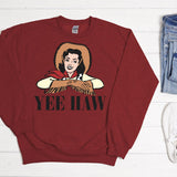 SB678 Yee Haw Cowgirl | Ready to Press Heat Transfer 9.5" x 9"