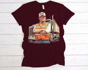 DJT53 Trash Man | Ready to Press Heat Transfer 12" x 12"