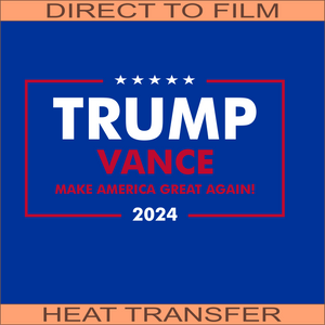 Trump Vance for Blue | Ready to Press Heat Transfer 11" x 6"