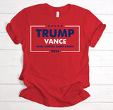 Trump Vance for Red | Ready to Press Heat Transfer 11" x 6"