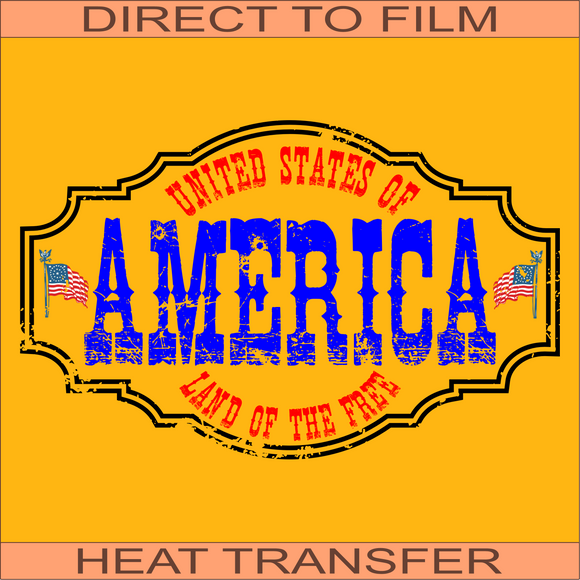 USA Land of the Free | Ready to Press Heat Transfer 11