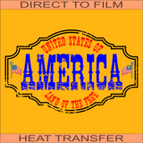 USA Land of the Free | Ready to Press Heat Transfer 11" x 7"