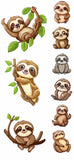 UVD 105 Sloth Babies - Premium UV Decal Pack - Set of 9 High-Quality Designs