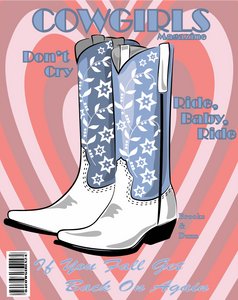 UVD 145 - Premium UV Decal - Single Decal 4" x 5" - Cowgirls Don't Cry Magazine