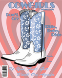 UVD 145 - Premium UV Decal - Single Decal 4" x 5" - Cowgirls Don't Cry Magazine