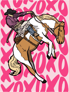 UVD 146 - Premium UV Decal - Single Decal 3" x 4" - XO Cowboy