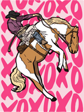 UVD 146 - Premium UV Decal - Single Decal 3" x 4" - XO Cowboy