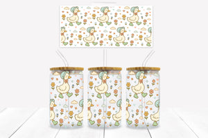 UVD 148 GC16 Spring Geese - 16 oz Glass Cup Wrap