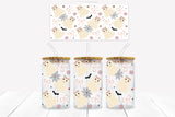 UVD 151 GC16 Girly Ghosts - 16 oz Glass Cup Wrap