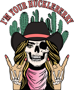 UVD 159 - Premium UV Decal - Single Decal 4.1" x 5" - I'm Your Huckleberry
